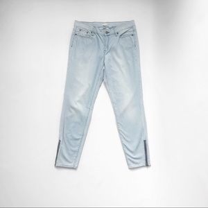 J C R E W • Railroad Stripe Toothpick Jeans